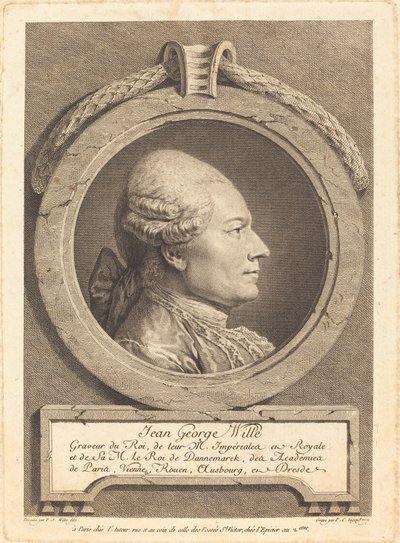 Jean George Wille af Pierre Charles Ingouf after Pierre Alexandre Wille