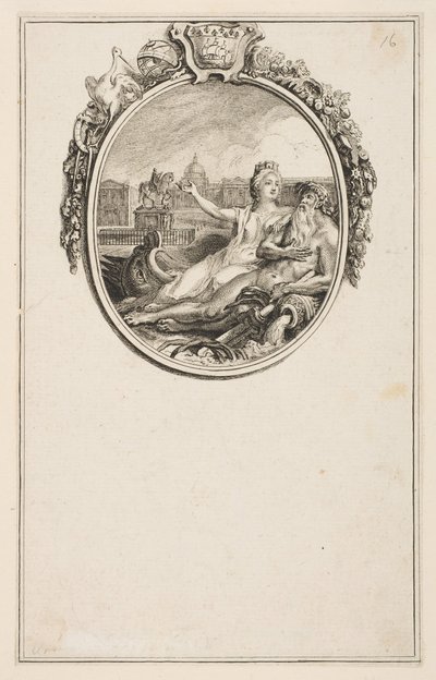 Indvielse af rytterstatuen af ​​Ludvig XV, 1766. af Pierre Chenu