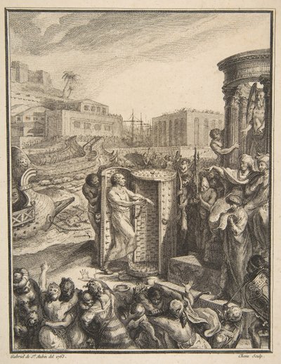 Regulus dømt til den mest forfærdelige tortur, 1700-tallet. af Pierre Chenu