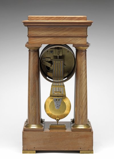 Decimalur, ca. 1798-1805 (fyr, messing og emalje) af Pierre Daniel Destigny