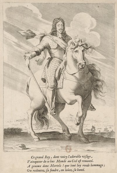 Rytterportræt af Ludvig XIII af Frankrig af Pierre Daret