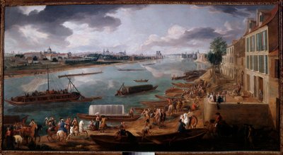 Udsigt over Paris, taget fra Quai de la Rapee i 1716 Maleri af Pierre Denis Martin (1663-1742) 1716 Søn. 1,7x3,15 m Paris, Musee Carnavalet af Pierre Denis Martin