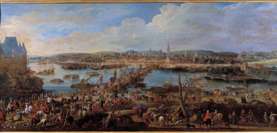Udsigt over byen Rouen taget fra Saint Sever-maleri af Pierre Denis Martin (1663-1742) 1700-tallets søn. 0,78x1,98 m Rouen musee des Beaux Arts af Pierre Denis Martin