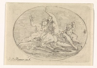 To kvinder med en satyr af Pierre Denis Plumier