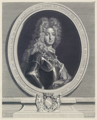 Adrien Maurice, hertug af Noailles af Pierre Drevet