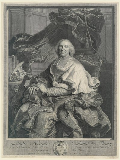 Andre Hercules, kardinal af Fleury af Pierre Drevet