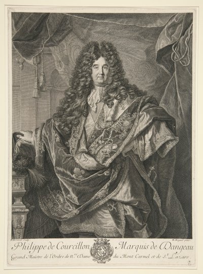 Philippe de Courcillon, markis af Dangeau af Pierre Drevet