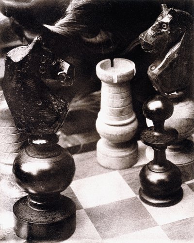 After a Game of Chess, ca. 1930 (olietryk) af Pierre Dubreuil