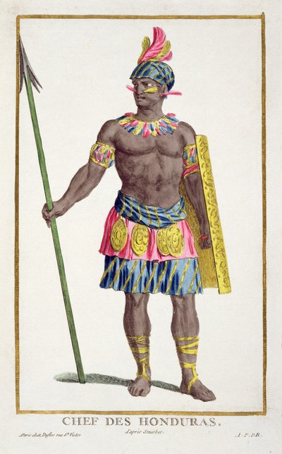 Chef for Honduranerne, 1780 af Pierre Duflos