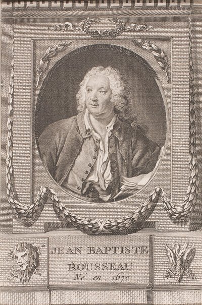 Jean Baptiste Rousseau af Pierre Dupin