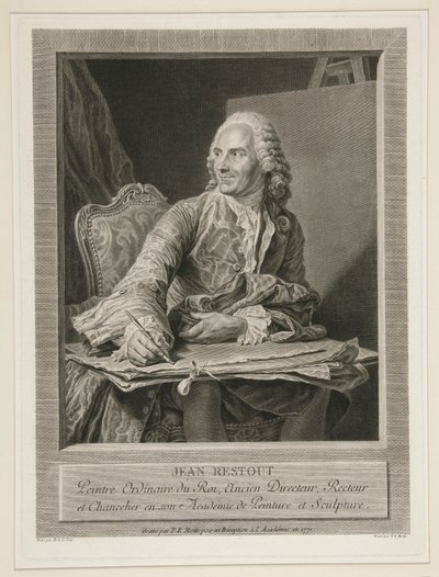Jean Restout den yngre af Pierre Etienne Moitte