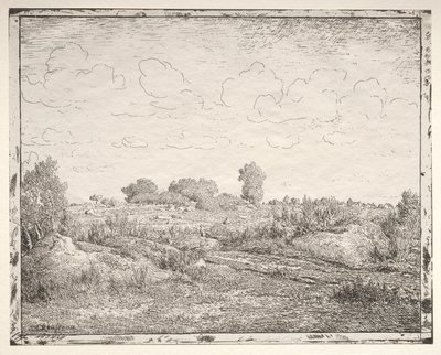 Plantesletten i Biau. af Pierre Etienne Theodore Rousseau