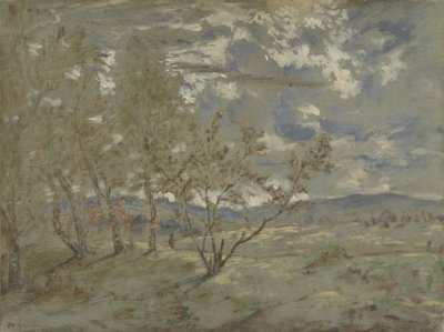 Landskab, ca 1865 af Pierre Etienne Theodore Rousseau