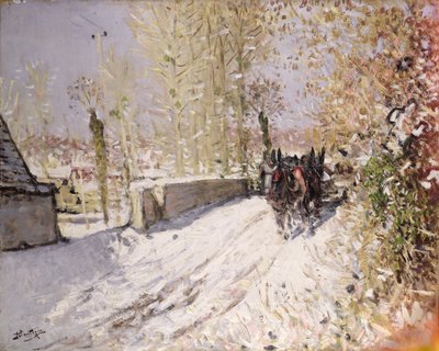 Vinterlandskab af Pierre Eugene Montezin