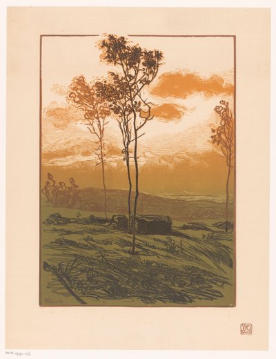 Landskab af Pierre Eugène Vibert
