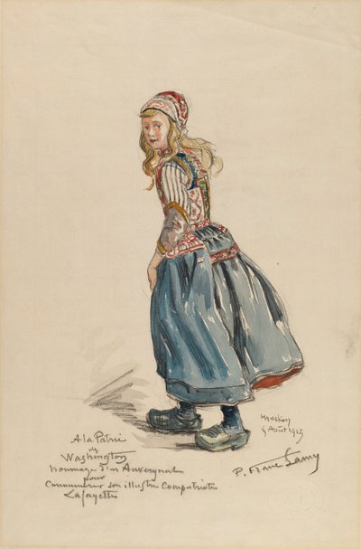 Bondepige af Pierre Franc Lamy