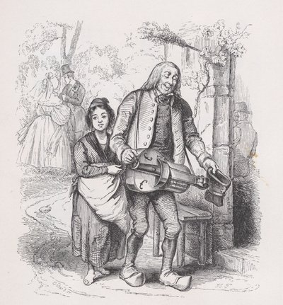 The Blind Man of Bagnolet fra The Complete Works of Béranger, 1836. af Pierre Francois Godard