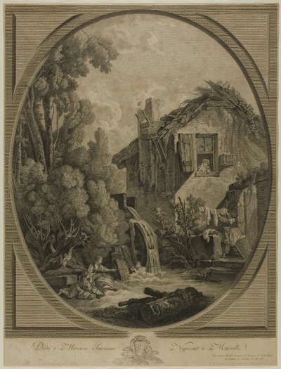 Vindmøllelandskab af Pierre Francois Laurent