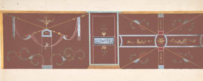 Design til vægdekoration, . af Pierre Francois Leonard Fontaine