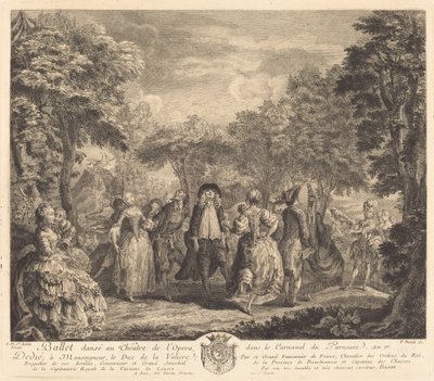 Ballet i Operaen, 1761. af Pierre François Basan