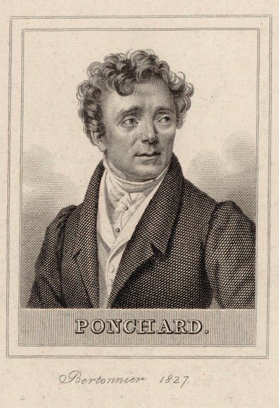 Portræt af operasangeren Louis Antoine Eléonore Ponchard 1787-1866, 1827. af Pierre François Bertonnier