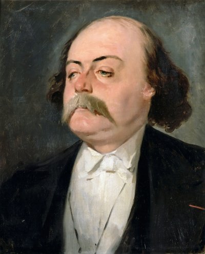 Portræt af Gustave Flaubert 1821-1880 af Pierre François Eugène Giraud