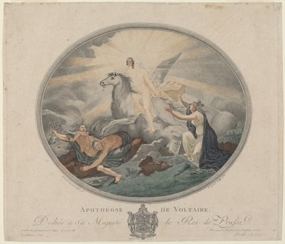 Apotheosis of Voltaire (The Apotheosis of Voltaire) af Pierre François Legrand, after Robert Guillaume Dardel