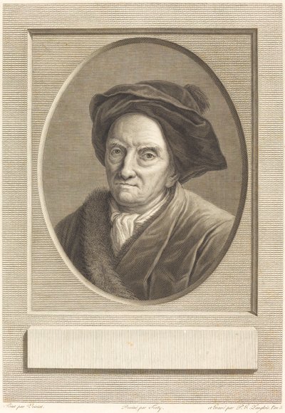 Fontenelle af Pierre Gabriel Langlois after Guillaume Voiriot after Jean Jacques Forty