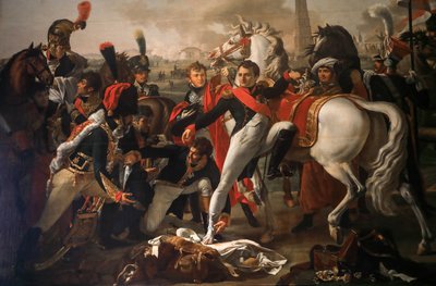 Napoleon haavoittui Ratisbonnen edessä af Pierre Gautherot