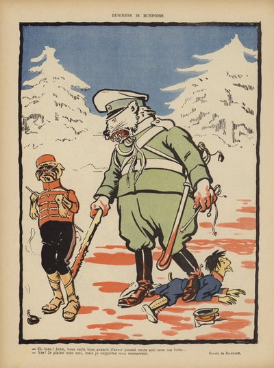 Forretning er forretning. Illustration til Le Rire af Pierre Georges Jeanniot