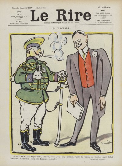 Falsk start. Illustration til Le Rire af Pierre Georges Jeanniot