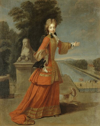 Portræt af Marie Adélaïde af Savoyen, hertuginde af Burgund af Pierre Gobert