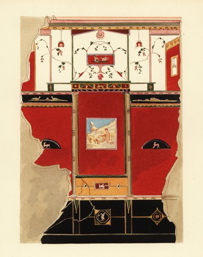 Panel fra et hus i Region III, Pompeji af Pierre Gusman