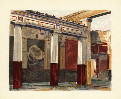 Rhodian peristyle af House of the Silver Wedding, House of the Silver Wedding, Pompeji af Pierre Gusman