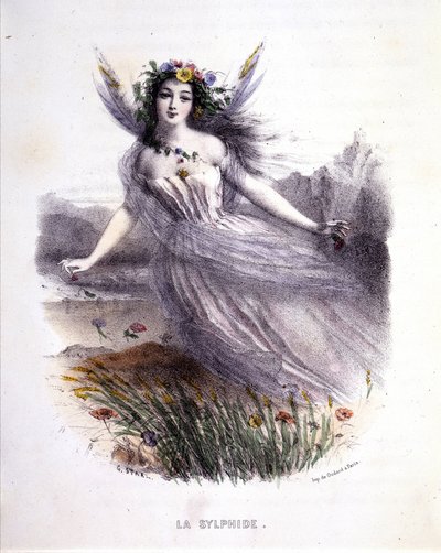 Fe: Sylfiden - i "Mytologiske kvinder", af Mery og Foelix, ill. af G. Staal, red. af Gouet af Pierre Gustave Eugene Staal