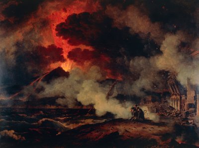 Vesuvs udbrud (olie på lærred) af Pierre Henri de Valenciennes