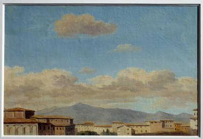 Himmelstudie på Quirinal (Rom). Maleri af Pierre Henri De Valenciennes (1750-1819) af Pierre Henri de Valenciennes