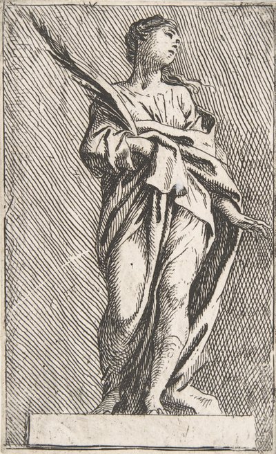 Stående kvindefigur, ca. 1739-40., ca. 1739-40. af Pierre Ignace Parrocel