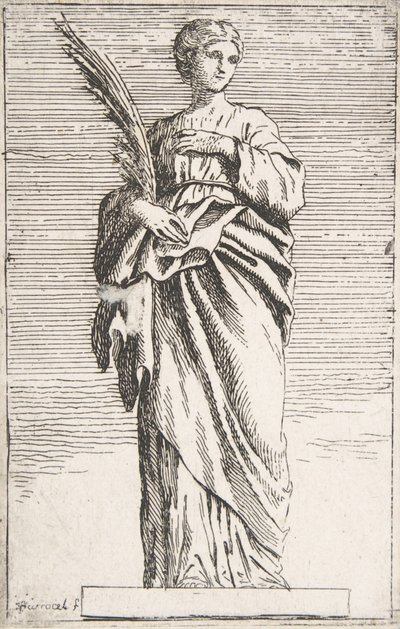Stående kvindefigur, ca. 1739-40., ca. 1739-40. af Pierre Ignace Parrocel