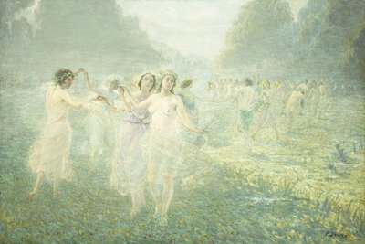 Sylfernes Morgendans; Sylphidernes morgenrunde af Pierre Jacques Dierckx