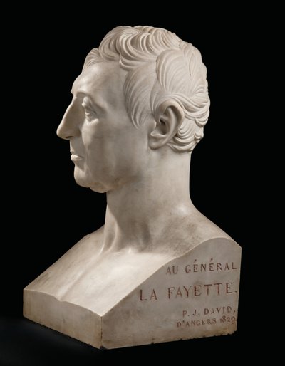Buste af Marie-Joseph-Gilbert du Motier, Marquis de La Fayette af Pierre Jean David dAngers