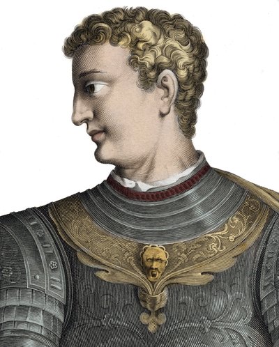 Caligula (Caius Caesar Germanicus) (12-41), romersk kejser - Caius Caesar Germanicus dit Caligula (12-41), romersk kejser - gravering af Pierre Jean Mariette af Pierre Jean Mariette