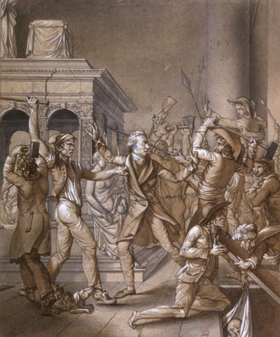 Alexandre Lenoir var modstander af de revolutionære, da de vil ødelægge den franske kong Ludvig XII