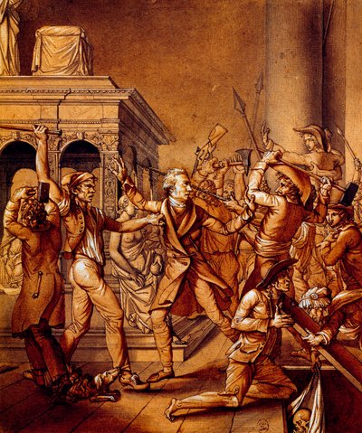 Alexandre Lenoir var modstander af de revolutionære, da de vil ødelægge den franske kong Ludvig XII