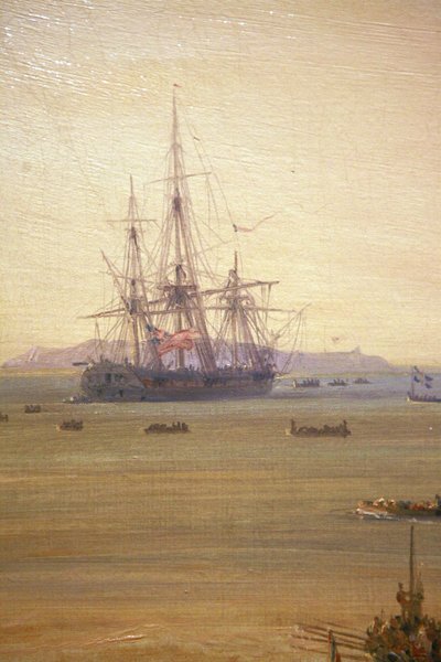 Fransk: Combat du Grand Port, 23. august 1810 af Pierre Julien Gilbert