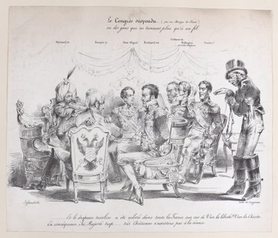 Den suspenderede kongres, ca. 1829. af Pierre Langlumé
