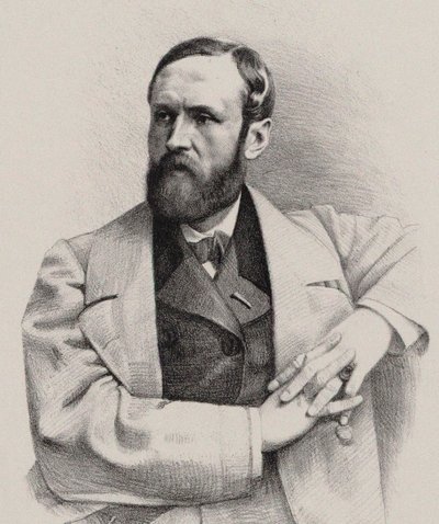 Portræt af organisten og komponisten Louis James Alfred Lefébure-Wely 1817-1869, 1860. af Pierre Lanith Petit