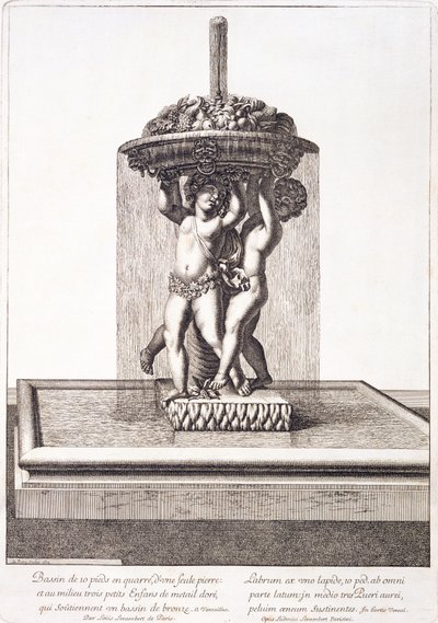 Fontæne af Louis Lerambert i Versailles, 1673 af Pierre Lepautre