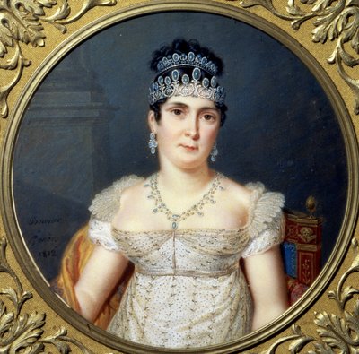 Portræt af kejserinde Josephine de Beauharnais (Marie Josephe Rose de Tascher de La Pagerie) af Pierre Louis Bouvier