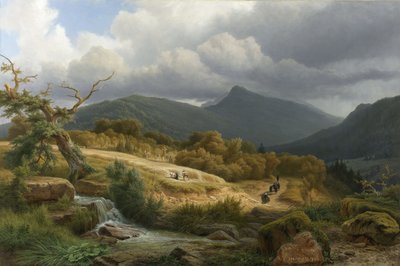 Kirkegården i Baden-Baden af Pierre Louis Dubourcq